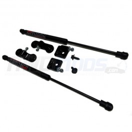 Cal Pony Cars Bolt-On Aluminum Hood Lift Kit for the Ford Focus RS Black