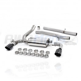 Milltek Sport Non-Resonated Cat-Back Exhaust System for the Ford Focus RS Cerakote Black