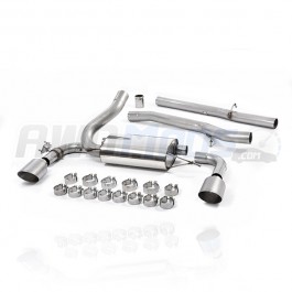 Milltek Sport Non-Resonated Cat-Back Exhaust System for the Ford Focus RS Polished