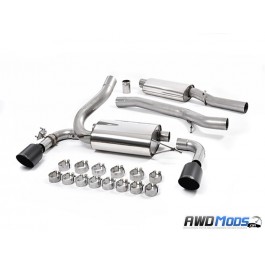 Milltek Sport Resonated Cat-Back Exhaust System for the Ford Focus RS Cerakote Black