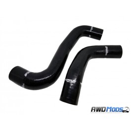 Torque Solution Silicone Radiator Hose Kit for the Subaru WRX STI Black Hoses