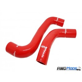 Torque Solution Silicone Radiator Hose Kit for the Subaru WRX STI Red Hoses