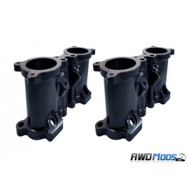 Torque Solution Top Feed TGV Deletes for the Subaru WRX STI Black Anodized