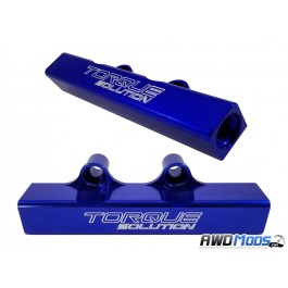 Torque Solution Top Feed Fuel Rails for the Subaru WRX STI Blue Rails