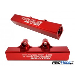 Torque Solution Top Feed Fuel Rails for the Subaru WRX STI Red Rails