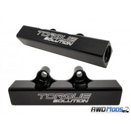 Torque Solution Top Feed Fuel Rails for the Subaru WRX STI Black Rails