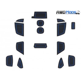 Foamskinz Interior Cup Holder Inserts for the Ford Focus RS (15 Piece Kit) Blue