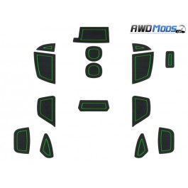 Foamskinz Interior Cup Holder Inserts for the Ford Focus RS (15 Piece Kit) Green