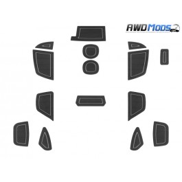 Foamskinz Interior Cup Holder Inserts for the Ford Focus RS (15 Piece Kit) Gray