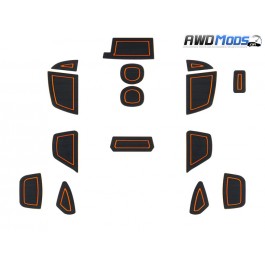 Foamskinz Interior Cup Holder Inserts for the Ford Focus RS (15 Piece Kit) Orange