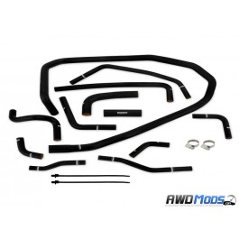 Mishimoto Silicone Ancillary Hose Kit for the Subaru WRX Black Hoses