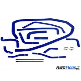 Mishimoto Silicone Ancillary Hose Kit for the Subaru WRX Blue Hoses