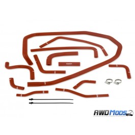 Mishimoto Silicone Ancillary Hose Kit for the Subaru WRX Red Hoses