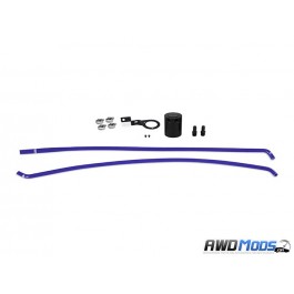 Mishimoto PCV Side Baffled Oil Catch Can System for the Subaru WRX Blue